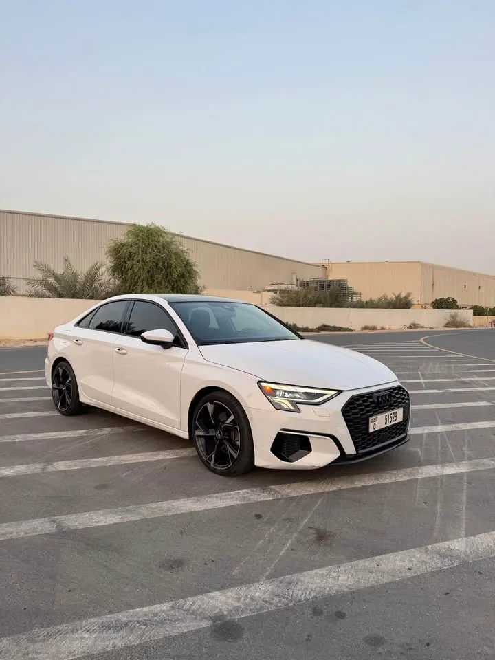 Audi A3 rental Dubai - side view