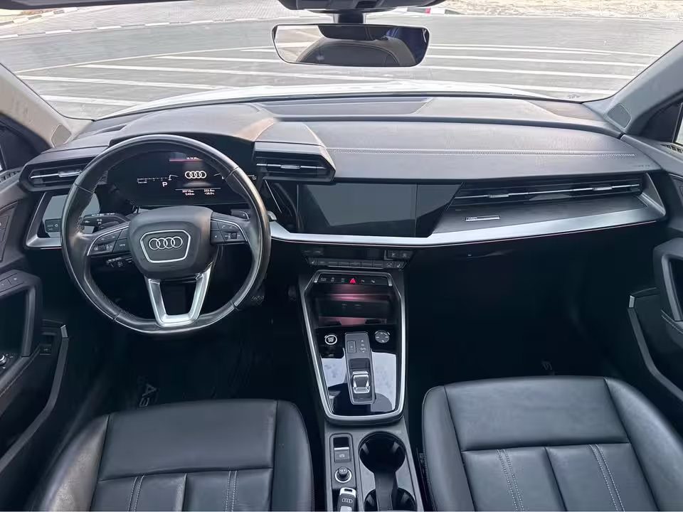 Dubai rental car rear view